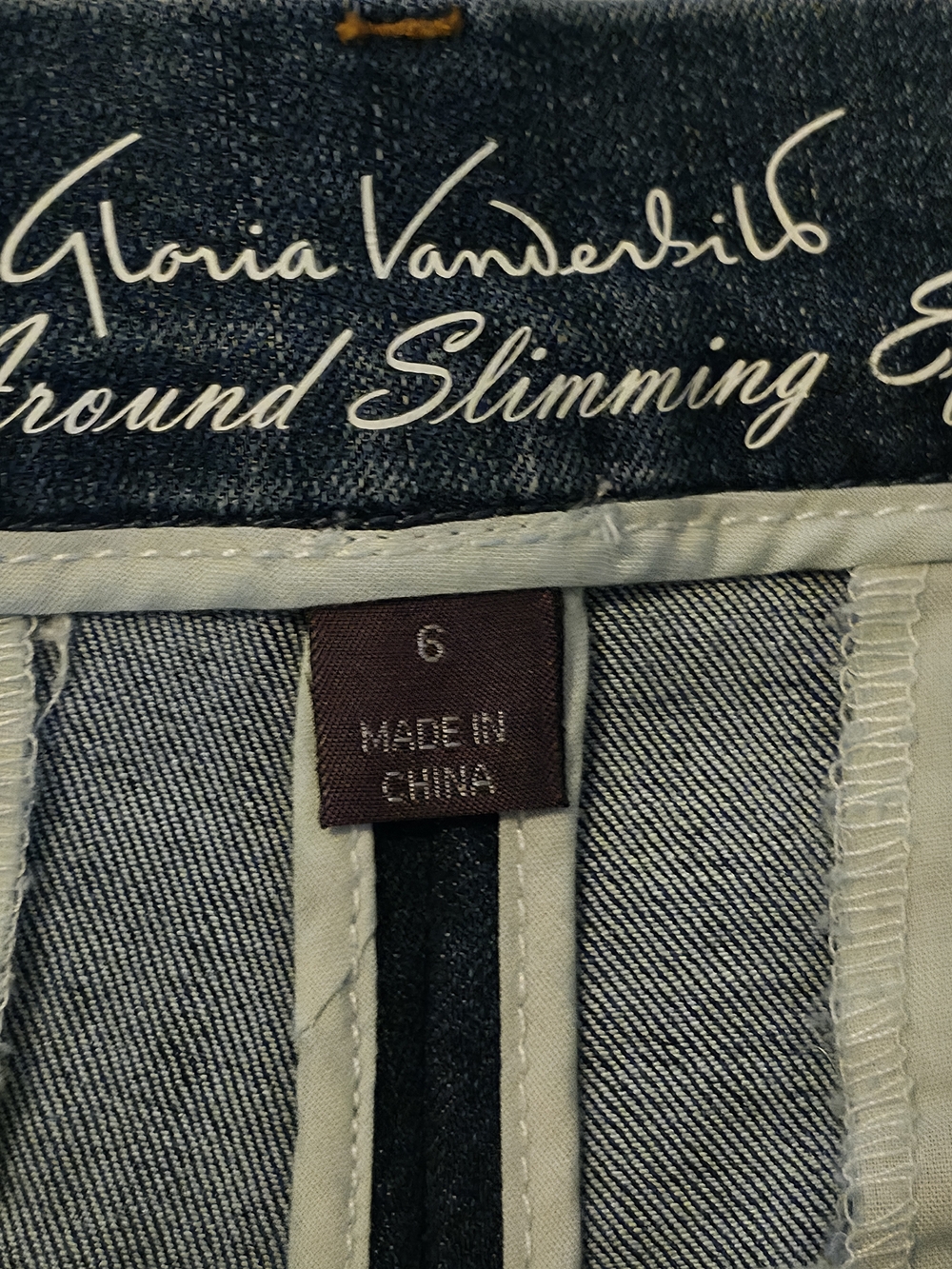 NWT Gloria Vanderbilt Wide Leg Trouser Jeans Size 6 - Picture 7 of 8